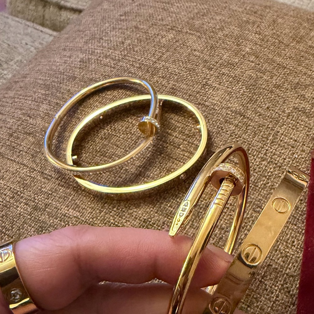Elegant Gold Bangle Set